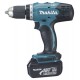 Дрель-шуруповерт аккумуляторный ударный Makita BHP453RFE 